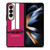 CORVETTE CAR C8 PINK Samsung Galaxy Z Fold 4 Case Cover
