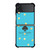 KATE SPADE NEW YORK LOGO BLUE GOLDEN POLKADOTS Samsung Galaxy Z Flip 3 Case Cover