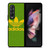 ADIDAS LOGO YELLOW GREEN Samsung Galaxy Z Fold 3 Case Cover