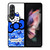 COACH NEW YORK LOGO HELLO KITTY BLUE TIE BOW Samsung Galaxy Z Fold 3 Case Cover