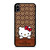 COACH NEW YORK LOGO HELLO KITTY BROWN iPhone XS Max Case Cover