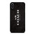 COACH NEW YORK LOGO ON BLACK FABRIC iPhone XS Max Case Cover