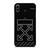 OFF WHITE LOGO TIME DATE CARBON iPhone XS Max Case Cover