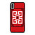 GIVENCHY PARIS ART LOGO RED iPhone X / XS Case Cover