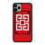 GIVENCHY PARIS ART LOGO RED iPhone 11 Pro Max Case Cover