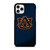 AUBRUN TIGERS FOOTBALL UNIVERSITY TEAM LOGO BLUE iPhone 11 Pro Case Cover