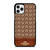COACH NEW YORK LOGO BROWN LEATHER iPhone 11 Pro Case Cover