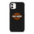 HARLEY DAVIDSON MOTORCYCLES LOGO CARBON iPhone 11 Case Cover