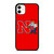NEBRASKA HUSKERS ICON UNIVERSITY FOOTBALL LOGO iPhone 11 Case Cover