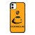 PORSCHE CAR LOGO YELLOW iPhone 11 Case Cover