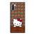 COACH NEW YORK LOGO HELLO KITTY BROWN Samsung Galaxy Note 10 Case Cover