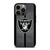 LAS VEGAS RAIDERS NFL METAL STRIPE iPhone 13 Pro Case Cover
