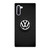 VOLKSWAGEN VW BLACK LOGO ICON Samsung Galaxy Note 10 Case Cover VOLKSWAGEN VW BLACK LOGO ICON Samsung Galaxy Note 10 Case Cover