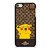 COACH NEW YORK LOGO BRWON EMBLEM X PIKACHU POKEMON iPod Touch 6 Case Cover