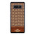 COACH NEW YORK LOGO BROWN LEATHER Samsung Galaxy Note 8 Case Cover