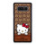 COACH NEW YORK LOGO HELLO KITTY BROWN Samsung Galaxy Note 8 Case Cover