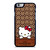 COACH NEW YORK LOGO HELLO KITTY BROWN iPhone 6 / 6S Case Cover