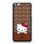 COACH NEW YORK LOGO HELLO KITTY BROWN iPhone 6 / 6S Plus Case Cover