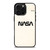 NASA LOGO WHITEI CON iPhone 16 Pro Max Case Cover