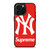 NEW YORK YANKEES X SUPREME RED iPhone 16 Pro Max Case Cover