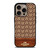 COACH NEW YORK LOGO BROWN LEATHER iPhone 16 Pro Case Cover