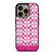 COACH NEW YORK LOGO PATTERN PINK EMBLEM iPhone 16 Pro Case Cover