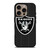 LAS VEGAS RAIDERS FOOTBALL TEXT iPhone 16 Pro Case Cover