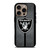 LAS VEGAS RAIDERS NFL METAL STRIPE iPhone 16 Pro Case Cover