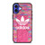 ADIDAS LOGO PINK WALL iPhone 16 Case Cover