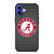 ALABAMA CRIMSON TIDE FOOTBALL METAL iPhone 16 Case Cover