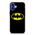BATMAN CLASSIC RETRO LOGO DC SUPERHERO iPhone 16 Case Cover