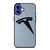 BLACK TESLA CAR LOGO iPhone 16 Case Cover