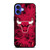 CHICAGO BULLS BASKETBALL NBA FIRE iPhone 16 Case Cover