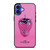 COACH NEW YORK LOGO SILVER STRAWBERRY ICON iPhone 16 Case Cover