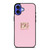 DOLCE AND GABBANA PINK LOGO iPhone 16 Case Cover