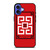 GIVENCHY PARIS ART LOGO RED iPhone 16 Case Cover