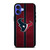 HOUSTON TEXANS NFL METAL STRIPE iPhone 16 Case Cover
