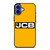 JCB EXCAVATOR LOGO 2 iPhone 16 Case Cover
