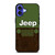 JEEP GREEN RUSTY LOGO iPhone 16 Case Cover