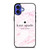 KATE SPADE NEW YORK LOGO PINK MARBLES iPhone 16 Case Cover