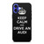 KEEP CALM AND DRIVE AUDI CARBON iPhone 16 Case Cover
