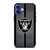 LAS VEGAS RAIDERS NFL METAL STRIPE iPhone 16 Case Cover