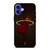 MIAMI HEAT BASKETBALL COURT NBA iPhone 16 Case Cover