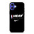 MIAMI HEAT NBA BASKETBALL NIKE iPhone 16 Case Cover