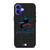 MIAMI MARLINS BASEBALL BLACK iPhone 16 Case Cover