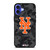 NEW YORK METS BASEBALL BLACK CAMO iPhone 16 Case Cover