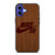 NIKE SKATEBOARD WOODEN LOGO iPhone 16 Case Cover