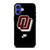 OKLAHOMA SOONERS UNIVERSITY FOOTBALL TEAM LOGO iPhone 16 Case Cover