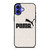 PUMA LOGO BLACK WHITE ICON iPhone 16 Case Cover