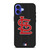 SAINT LOUIS CARDINALS BASEBALL BLACK iPhone 16 Case Cover